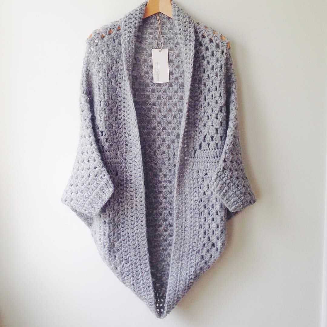 Knitted cocoon cardigan free pattern