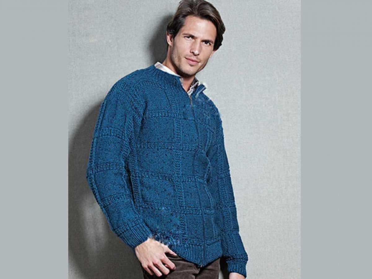 Men's cardigan knitting pattern