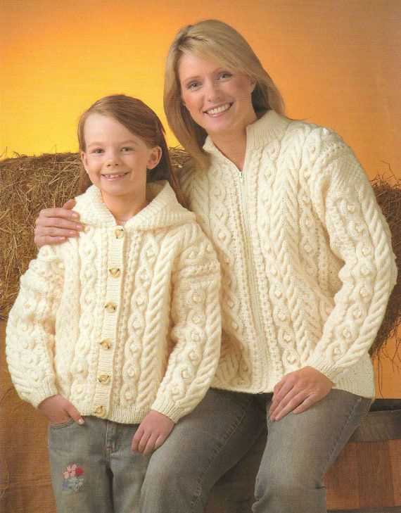 Free knitting patterns for childrens aran sweaters