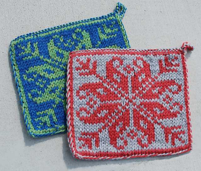 Double knit potholder pattern