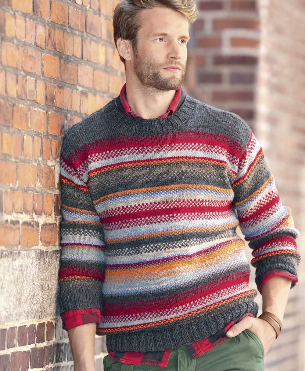 Basic mens sweater knitting pattern