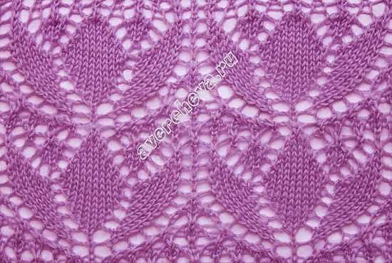 Tulip lace knitting pattern
