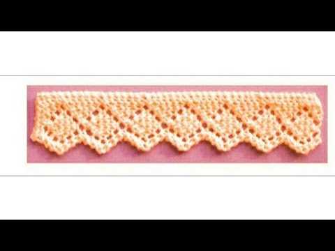 Garter stitch lace knitting patterns