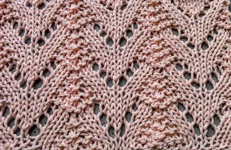 Distressed knitting pattern