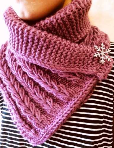 Plain scarf knitting pattern