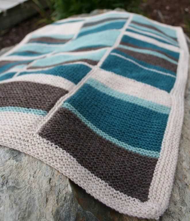 Scrap blanket knit pattern