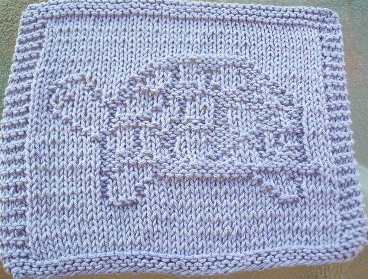 Free baby washcloth knitting patterns