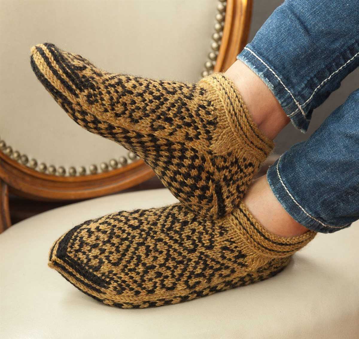 Slipper knit pattern