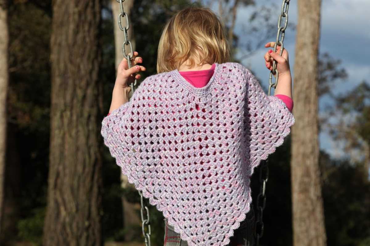 One piece poncho knitting pattern