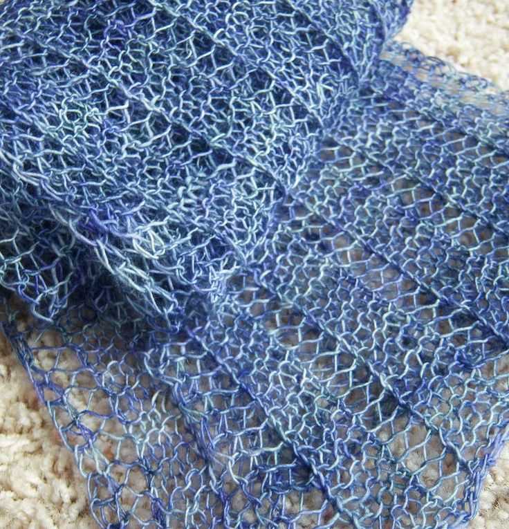 One row scarf knitting pattern