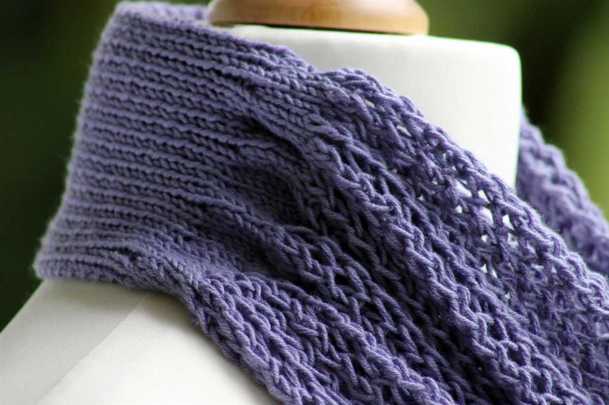 One skein scarf knitting pattern