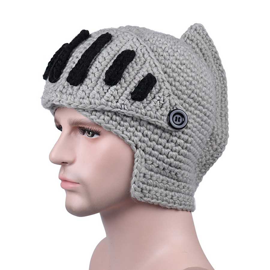 Knight helmet knitting pattern