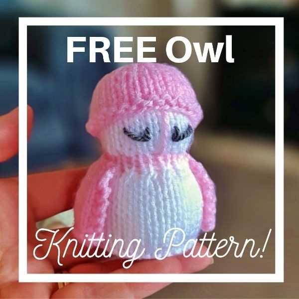 Knitted owl toy pattern free