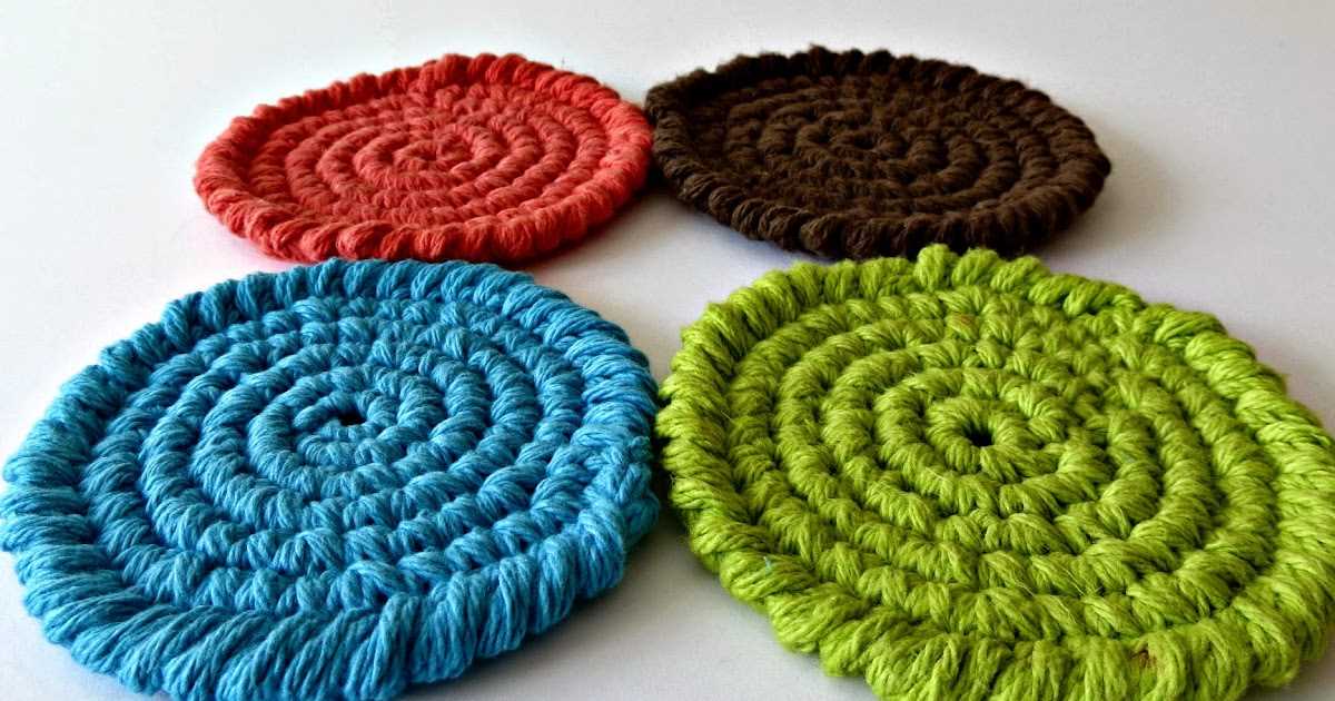 Knit coasters pattern free