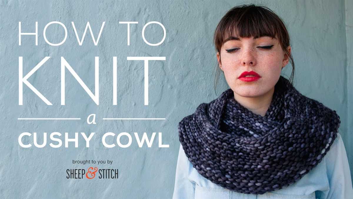 Beginner knitting cowl pattern