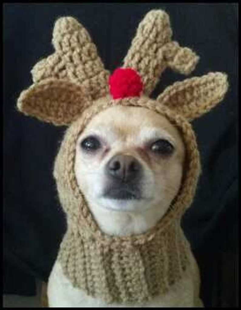 Dog reindeer hat knitting pattern free