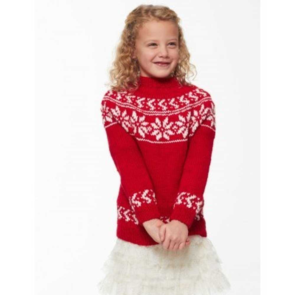 Snowflake sweater knitting pattern