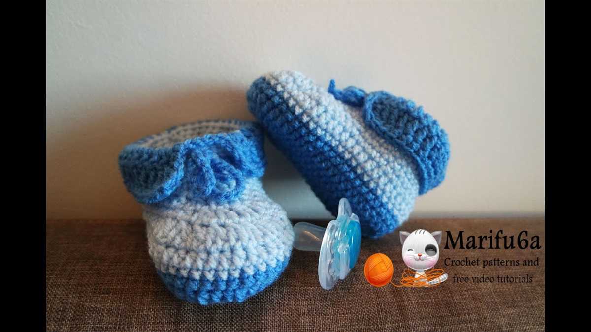 Easy knit booties free pattern