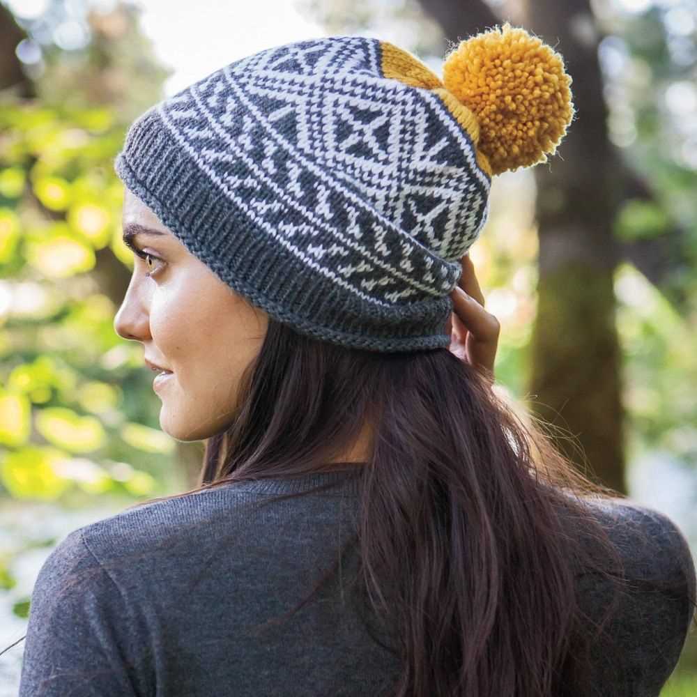 Felted knit hat pattern