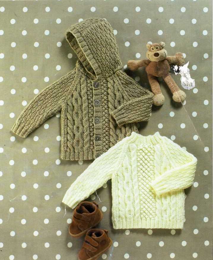 Free knitting patterns for childrens aran sweaters