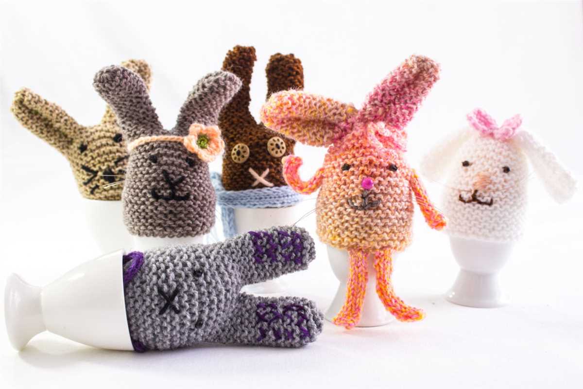 Knitting pattern for easter bunny egg cosy