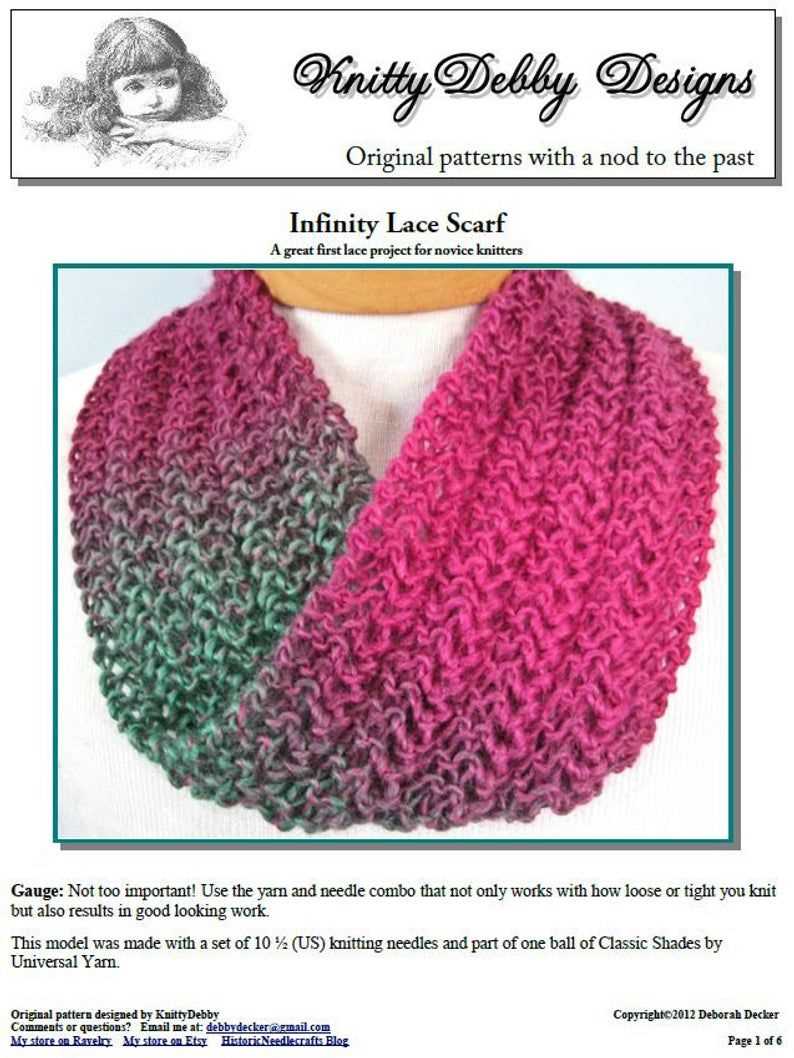 Knit scarf pattern easy free