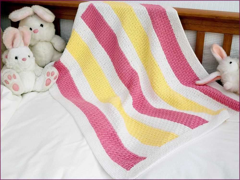 Beginner baby blanket knitting pattern