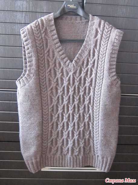 Free aran vest knitting patterns