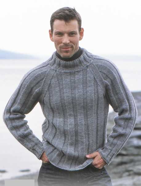 Free knitting pattern for men's raglan sweater