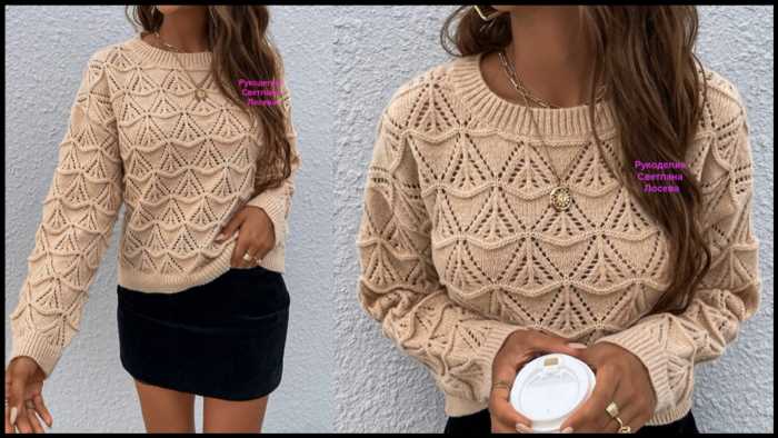 Free easy knit pullover sweater pattern