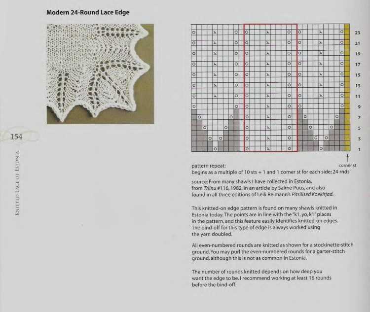 Knitting patterns with even number of stitches