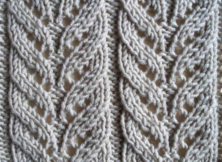 Lace and cable knitting patterns