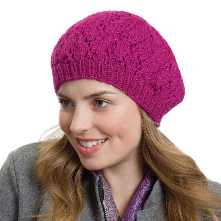 Simple knitted beret pattern