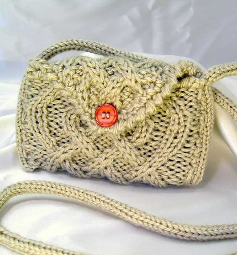 Free knitting patterns cell phone bags