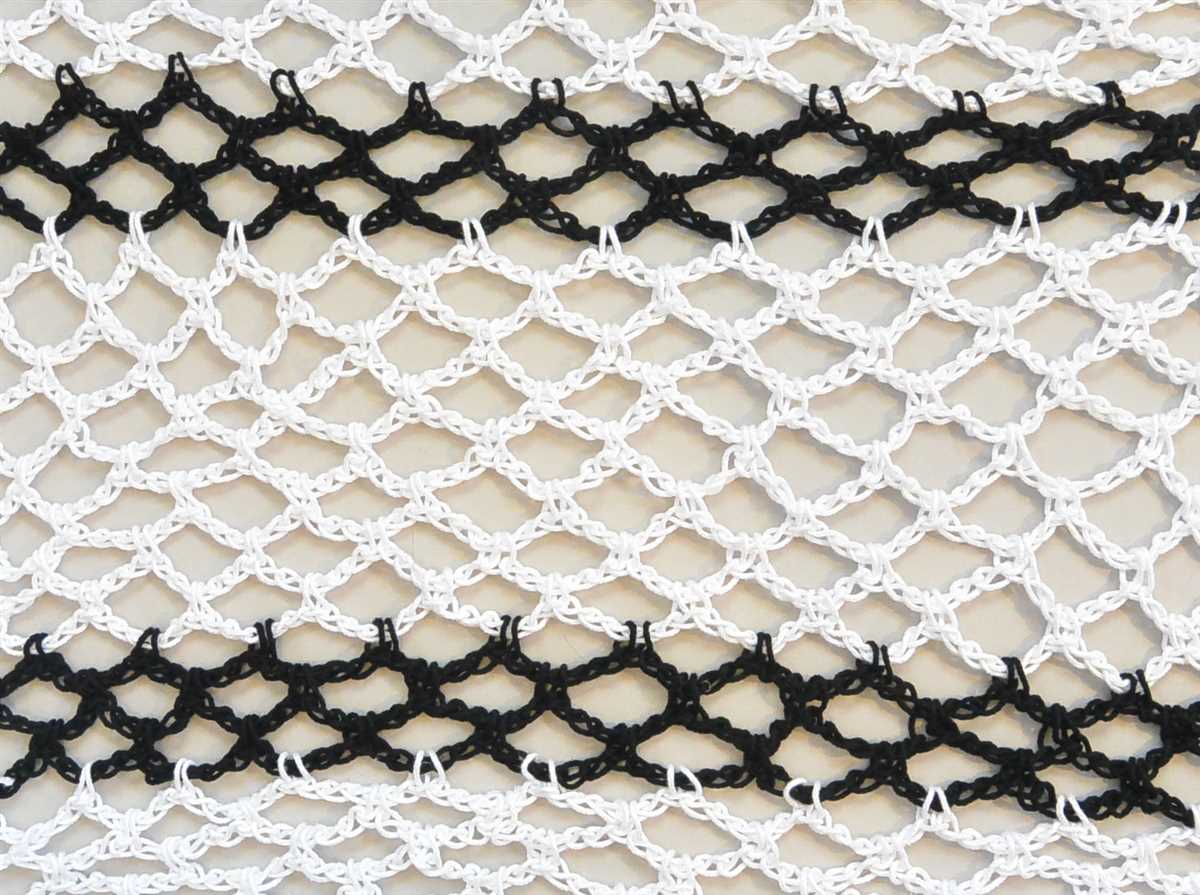 Knit fishnet pattern