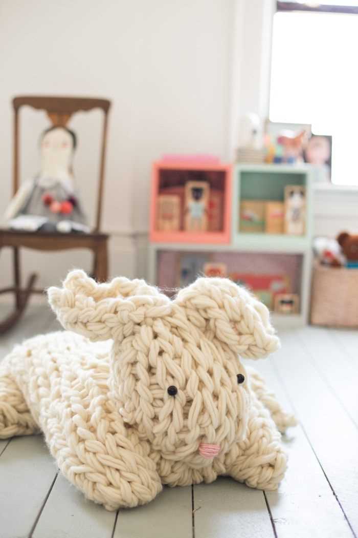 Giant arm knit bunny pattern