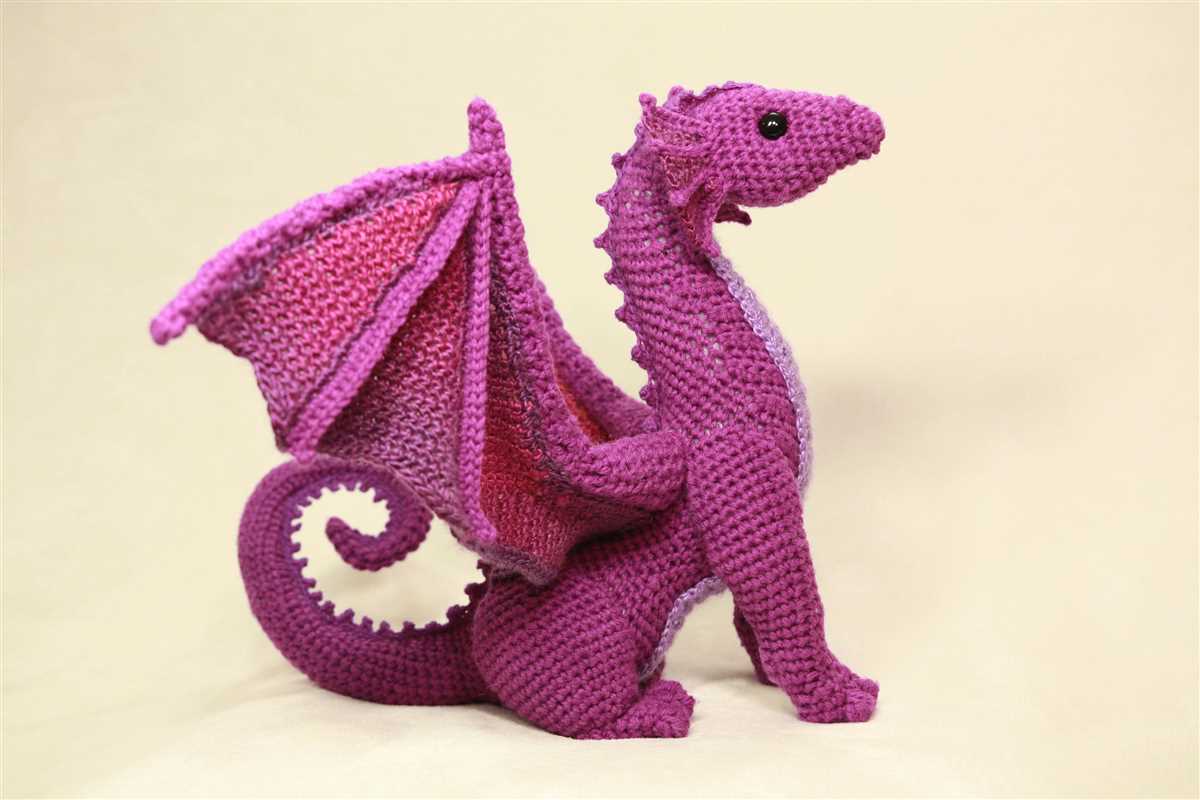 Welsh dragon knitting pattern