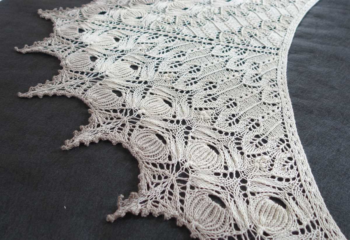 Icelandic lace shawl knitting pattern