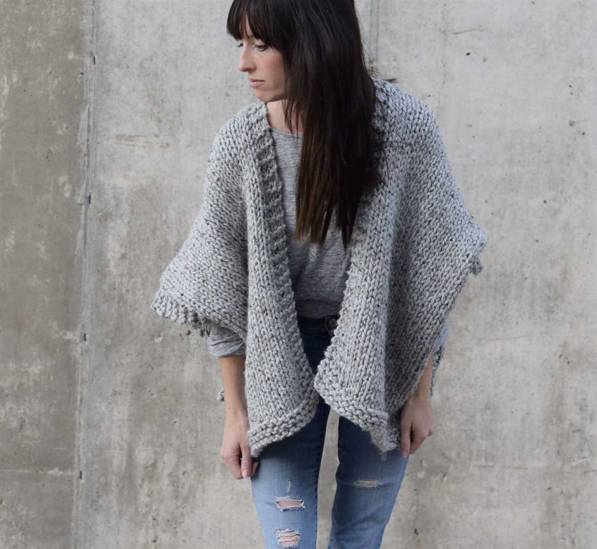 Easy kimono knitting pattern