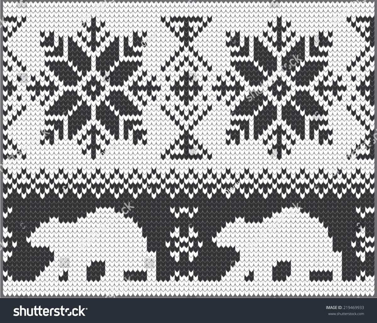 Christmas motif knitting patterns