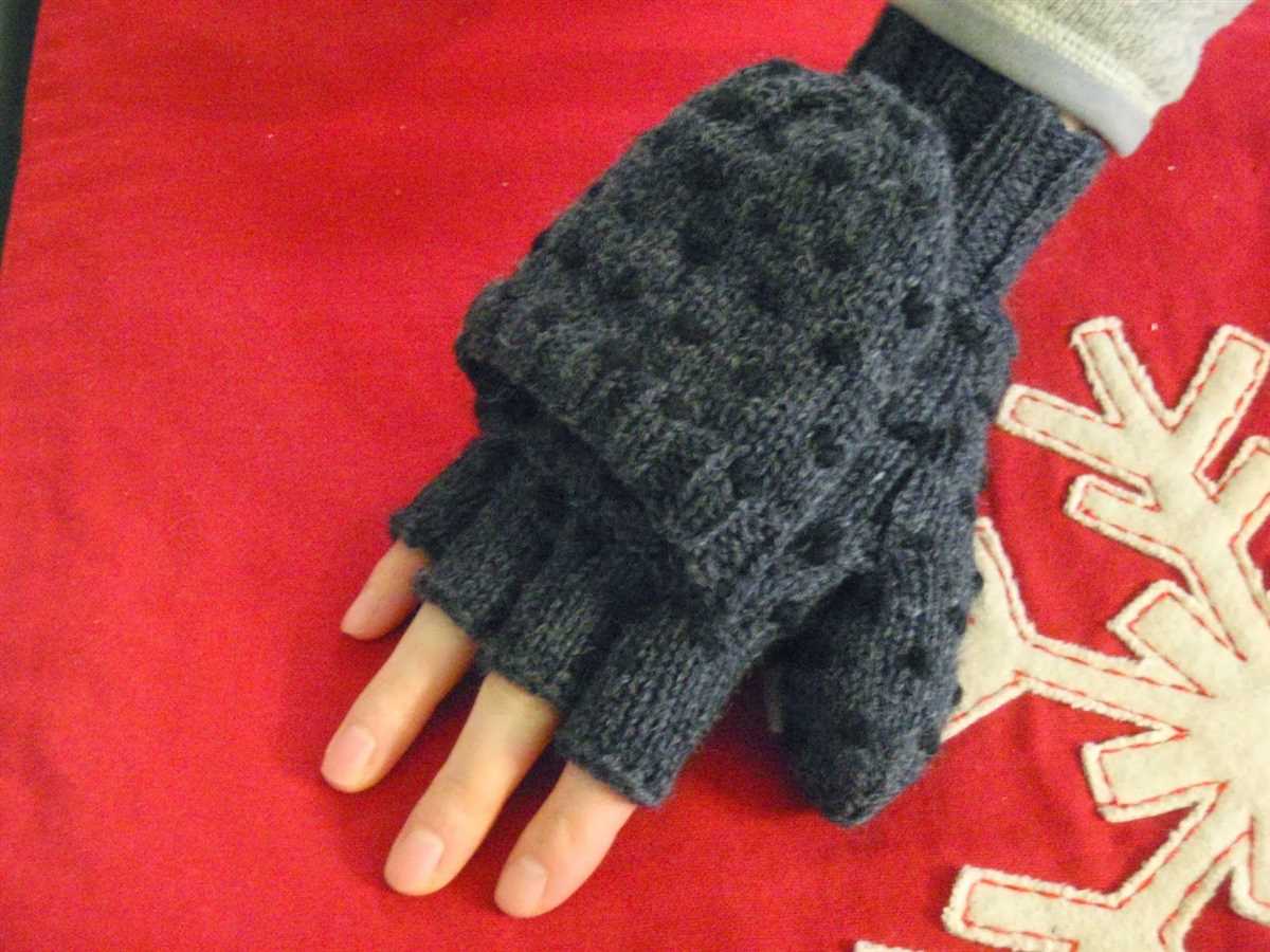 Trigger finger mittens knitting pattern free