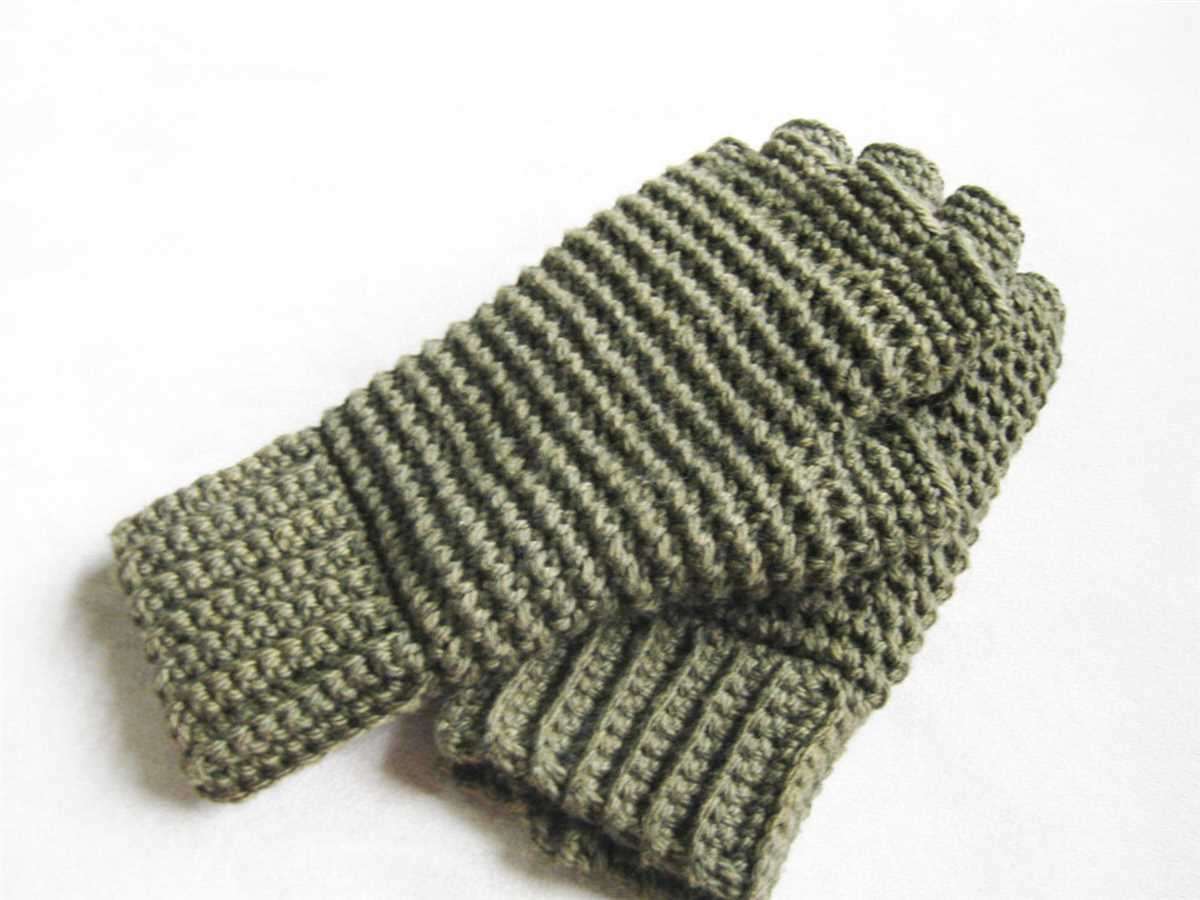 Fingerless gloves with mitten flap knitting pattern free