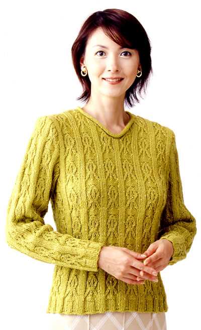 V neck cardigan knitting pattern