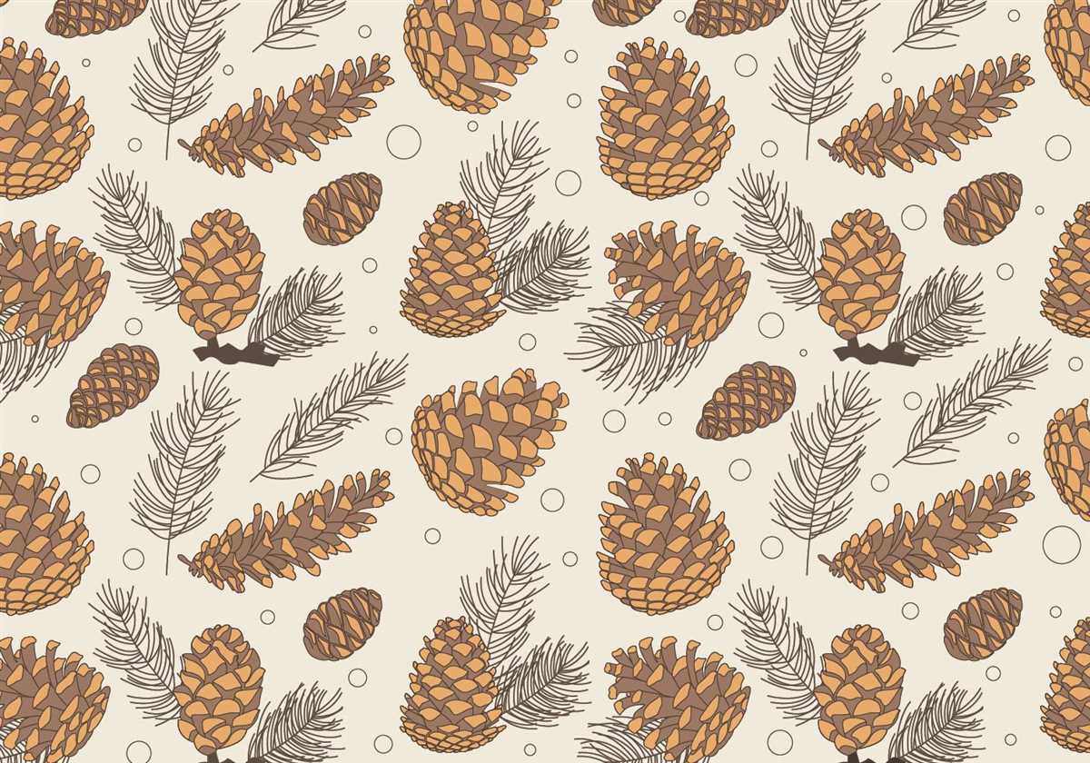 Knitted pine cone pattern