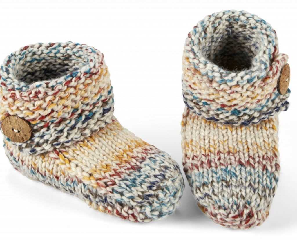 Knitted slipper pattern free