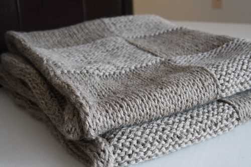 Knitting patterns blankets squares