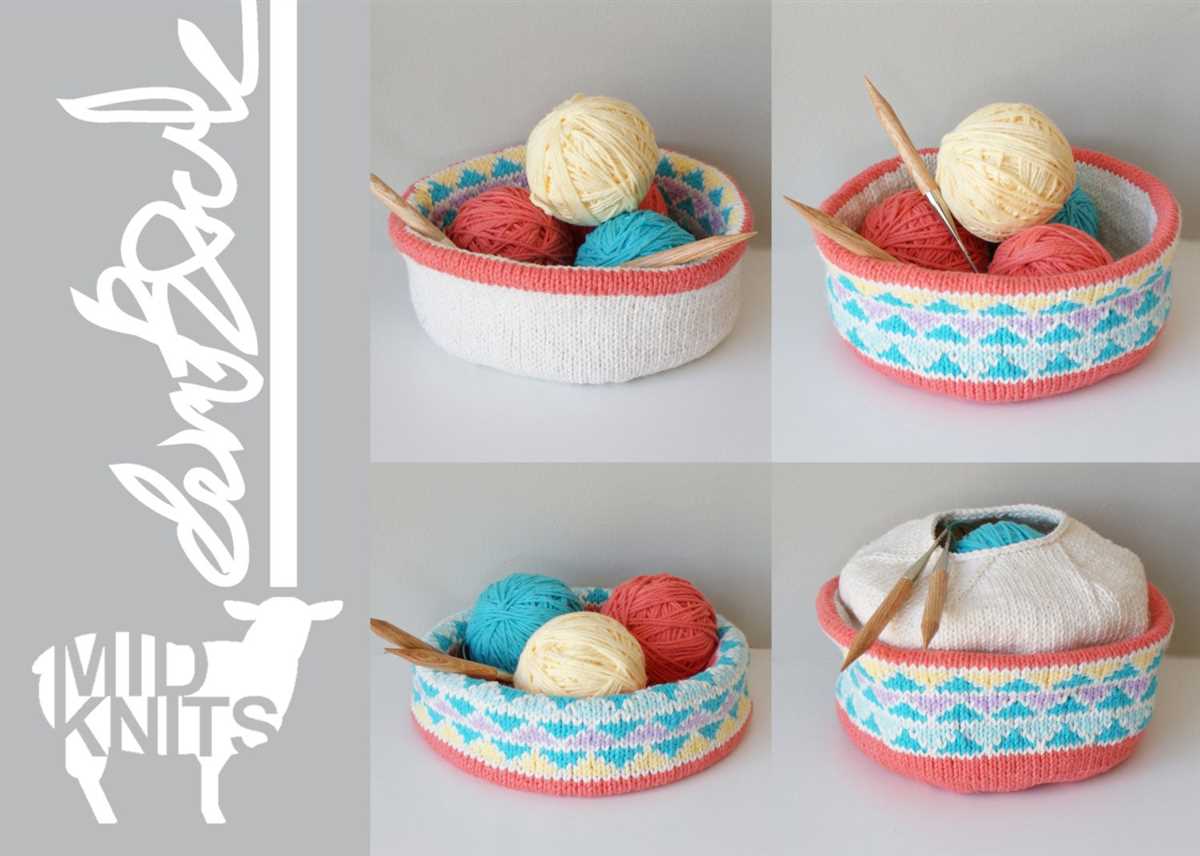 Felted basket knitting pattern