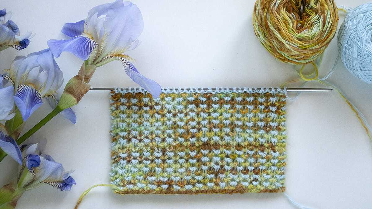 Double tweed knit stitch pattern