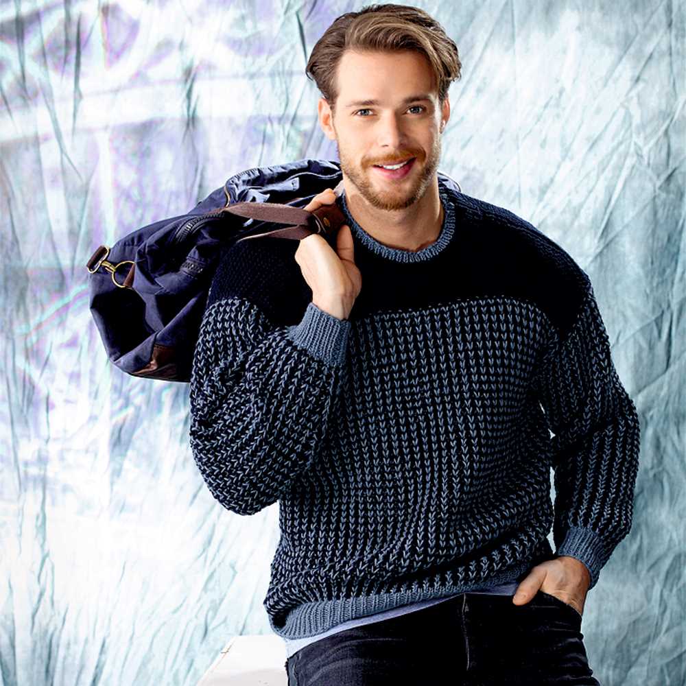 Basic mens sweater knitting pattern