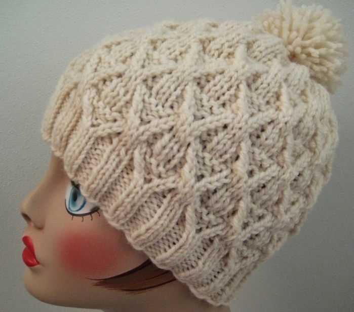 Worsted weight knit hat pattern